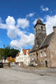 Sandhaven 17thC street running from yellow Palace to Town council house. Culross, Scotland