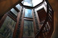Murals on staircase by Scottish artist William McLaren at Hopetoun House. Queensferry, Scotland.