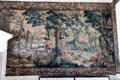 Tapestry with country scene in Tapestry Room at Hopetoun House. Queensferry, Scotland.