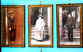 Portraits of William & Margaret Reid & her brother, William Barton, in the Oak Room at Lauriston Castle. Edinburgh, Scotland.