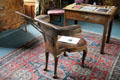 Reversible reading chair in library at Lauriston Castle. Edinburgh, Scotland