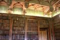 Library ceiling & bookcase detail at Abbotsford House. Melrose, Scotland.