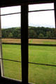 View from library window at Abbotsford House. Melrose, Scotland.