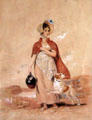 Portrait of Anne, 2nd daughter of Sir Walter Scott by Nicholson at Abbotsford House. Melrose, Scotland.
