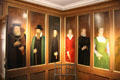 Paintings of people in life of Mary Queen of Scots at Mary Queen of Scots House. Jedburgh, Scotland.