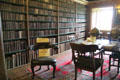 Library at Traquair House. Scotland.