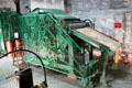 Jute carding machine to line up fibers at Verdant Works Museum. Dundee, Scotland.