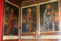 Paintings of Sts Peter, Andrew & Thomas Major by Jacob de Wet in chapel at Glamis Castle. Angus, Scotland.