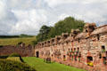 Garden walls at Edzell Castle. Brechin, Scotland.