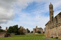 Outer wall of nave of St Andrews Cathedral, from cloister looking back on town. St Andrews, Scotland.