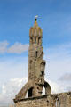 Western tower ruins of nave of St Andrews Cathedral. St Andrews, Scotland