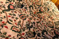 French bed covering in Keeper's bedroom at Falkland Palace. Falkland, Scotland.