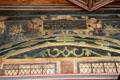 Upper wall painted design in Chapel Royal at Falkland Palace. Falkland, Scotland.