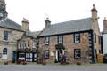 Covenanter Hotel with c1870 turret extension. Falkland, Scotland.