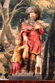 Sculpture with attributes of St Roch at Kellie Castle. Pittenweem, Scotland