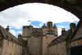 Courtyard view of Castle Fraser. Aberdeenshire, Scotland.