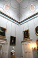 Square room with Adamesque ceiling at Haddo House. Methlick, Scotland.