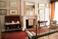 Terrace bedroom with large washstand at Haddo House. Methlick, Scotland.