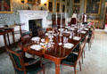 Dining room at Haddo House. Methlick, Scotland.