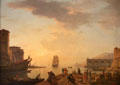 Evening seascape painting by Joseph Vernet at Cawdor Castle. Cawdor, Scotland.