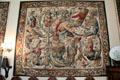 Scene from Don Quixote tapestry in dining room at Cawdor Castle. Cawdor, Scotland.