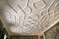 Ceiling design in dining room at Cawdor Castle. Cawdor, Scotland.