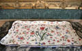 Chinese enameled tray with initials of former owner Torrie Erskine in private drawing room at Duff House. Banff, Scotland.