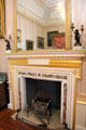 Prince of Wales's bedroom fireplace at Duff House. Banff, Scotland.
