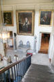 Portraits hung in staircase at Duff House. Banff, Scotland.