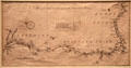 Plan of Grand Canal from Trent to the Mersey engraving from Gentleman's Magazine at World of Wedgwood. Barlaston, Stoke, England.