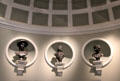 Black Basalt library busts of Paris c1830), Hermann Boerhaave & Marcus Aurelius by Wedgwood at World of Wedgwood. Barlaston, Stoke, England.