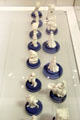 Wedgwood white jasperware chess set at World of Wedgwood. Barlaston, Stoke, England.