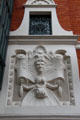 Drama actor relief on Belfast Grand Opera House. Belfast, Northern Ireland.