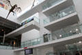 Modern atrium of Ulster Museum. Belfast, Northern Ireland.