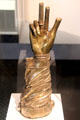 Silver gilt reliquary shrine of St Patrick's hand from County Down at Ulster Museum. Belfast, Northern Ireland.