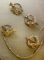 Irish brooches at Ulster Museum. Belfast, Northern Ireland.
