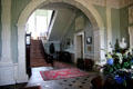 Entrance hall with stairwell at Florence Court. Enniskillen, Northern Ireland.