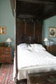 Tester bed in bedroom at Florence Court. Enniskillen, Northern Ireland.