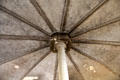 Central support of kitchen ceiling at Florence Court. Enniskillen, Northern Ireland.