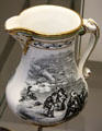 Earthenware jug transfer-printed with scenes of Crimean War by S. Alcock & Co., Burslem, Staffordshire at British Museum. London, United Kingdom.