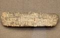 Minoan clay tablet inscribed with Linear B script found at Knossos, Crete at British Museum. London, United Kingdom.