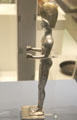 Persian empire silver Achaemenid culture votive statuette found in Oxus River Treasure, Tajikistan at British Museum. London, United Kingdom.