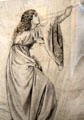 Jane Morris , William's wife posing as Helen of Troy in painting study by William Morris at Morris Gallery. London, United Kingdom