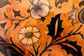 Detail of Persian Brocatel fabric by John Henry Dearle at Morris Gallery. London, United Kingdom.