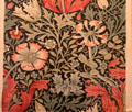 Compton Hall printed cotton by John Henry Dearle at Morris Gallery. London, United Kingdom.