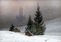 Winter Landscape with Christian themes painting by Caspar David Friedrich at National Gallery. London, United Kingdom.
