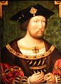 King Henry VIII portrait by unknown at National Portrait Gallery. London, United Kingdom