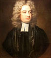 Author Jonathan Swift known for Gulliver's Travels portrait by studio of Charles Jervas at National Portrait Gallery. London, United Kingdom.