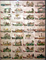 Antique parade float poster at Mobile Carnival Museum. Mobile, AL.