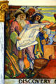 Art Deco mural of Discovery & Building, Fort Louis detail by John Augustus Walker at Mobile Museum. Mobile, AL
